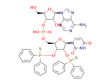 2',3'-O-Bis-diphenylphosphinothioyluridylyl(5'-3')-adenosine