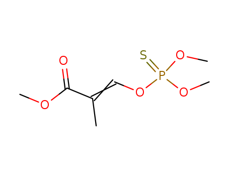2-Propenoic acid,3-[(dimethoxyphosphinothioyl)oxy]-2-methyl-, methyl ester