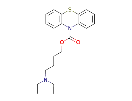 Molecular Structure of 72332-01-5 (Phenothiazine-10-carboxylic acid 4-diethylamino-butyl ester)