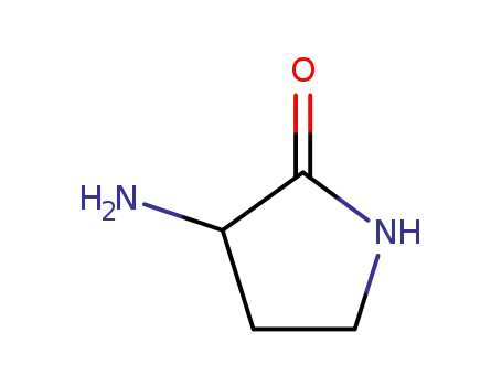 Molecular Structure of 2483-65-0 (3-AMINO-PYRROLIDIN-2-ONE)