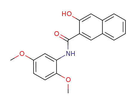 Molecular Structure of 92-73-9 (N-(2,5-Dimethoxyphenyl)-3-hydroxy-2-naphthamide)