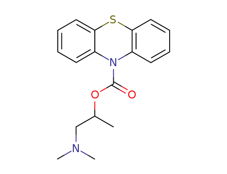 Molecular Structure of 72332-06-0 (2-<2-(dimethylamino)propyl> phenothiazine-10-carboxylate)