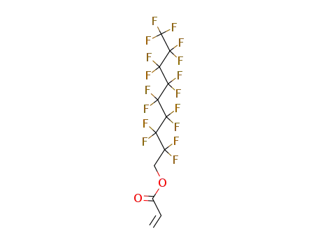 Molecular Structure of 307-87-9 (2,2,3,3,4,4,5,5,6,6,7,7,8,8,9,9,9-heptadecafluorononyl acrylate)