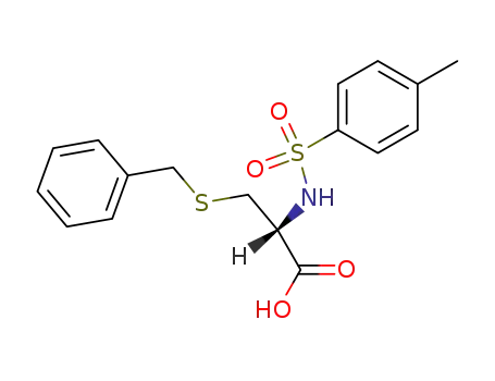 Molecular Structure of 4703-36-0 (Tosyl-S-Benzyl-L-cysteine)