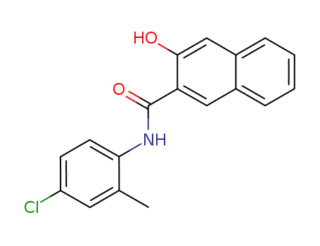 Molecular Structure of 92-76-2 (4'-Chloro-3-hydroxy-2'-methyl-2-naphthanilide)