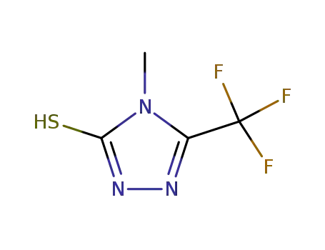 Molecular Structure of 30682-81-6 (4-METHYL-5-(TRIFLUOROMETHYL)-1,2,4-TRIAZOLIN-3(2H)-THIONE)