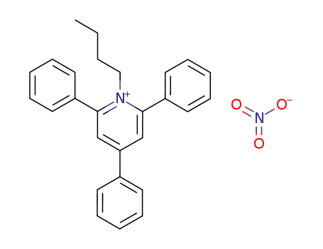 Molecular Structure of 73377-40-9 (N-Butyl-2,4,6-triphenylpyridinium nitrate)
