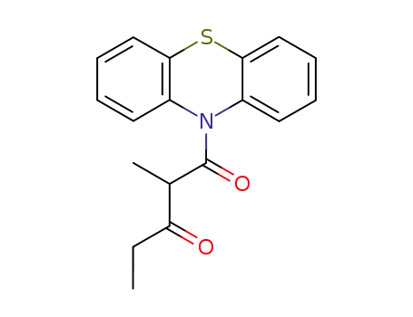 Molecular Structure of 76331-04-9 (N-(α-propionyl)propionylphenothiazine)