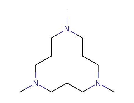 Molecular Structure of 133256-59-4 (1,5,9-TRIMETHYL-1,5,9-TRIAZACYCLODODECANE)