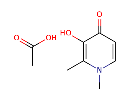 4(1H)-Pyridinone, 3-hydroxy-1,2-dimethyl-, acetate (salt)