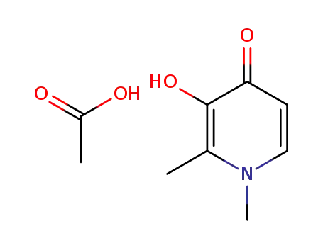 4(1H)-Pyridinone, 3-hydroxy-1,2-dimethyl-, acetate (salt)