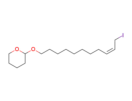 Molecular Structure of 116194-89-9 (2H-Pyran, tetrahydro-2-[(11-iodo-9-undecenyl)oxy]-, (Z)-)