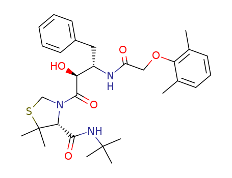 N-(3-((4R)-4-(N-(tert-Butyl)carbamoyl)-5,5-dimethyl(1,3-thiazolidin-3-yl))(1S,2S)-2-hydroxy-3-oxo-1-benzylpropyl)-2-(2,6-dimethylphenoxy)acetamide