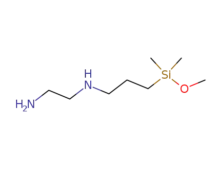 Molecular Structure of 3069-33-8 (N-[3-(methoxydimethylsilyl)propyl]ethylenediamine)