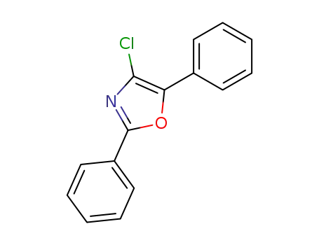 Molecular Structure of 29431-45-6 (4-Chloro-2,5-diphenyloxazole)