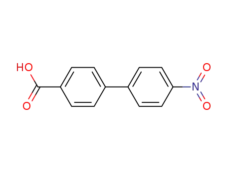 Molecular Structure of 92-89-7 (4'-nitro[1,1'-biphenyl]-4-carboxylic acid)