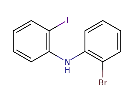 Molecular Structure of 1286730-54-8 (2-bromo-N-(2-iodophenyl)aniline)