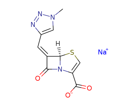 C6-(N1-methyl-1,2,3-trazolylmethylene)penem
