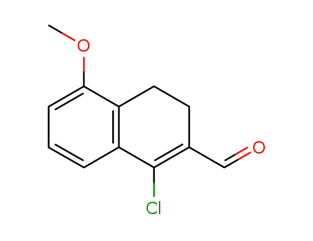 Molecular Structure of 187963-07-1 (1-CHLORO-5-METHOXY-3,4-DIHYDRO-NAPHTHALENE-2-CARBALDEHYDE)