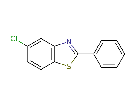 Molecular Structure of 952-16-9 (5-CHLORO-2-PHENYLBENZO[D]THIAZOLE)