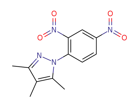 Molecular Structure of 6075-97-4 (1‐(2,4‐dinitrophenyl)‐3,4,5‐trimethyl‐1H‐pyrazole)