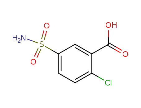 Molecular Structure of 97-04-1 (2-CHLORO-5-SULFAMOYLBENZOIC ACID)