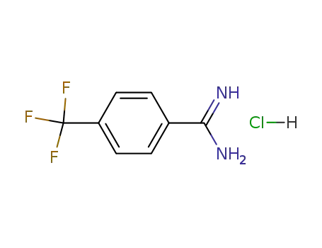 Molecular Structure of 38980-96-0 (4-TRIFLUOROMETHYL-BENZAMIDINE HCL)