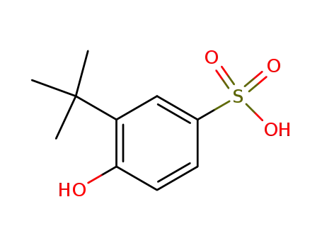 Molecular Structure of 57354-59-3 (2-t-butylphenol-4-sulphonic acid)