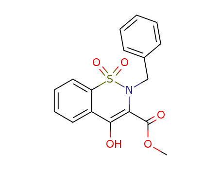 2H-1,2-Benzothiazine-3-carboxylic acid, 4-hydroxy-2-(phenylmethyl)-,
methyl ester, 1,1-dioxide