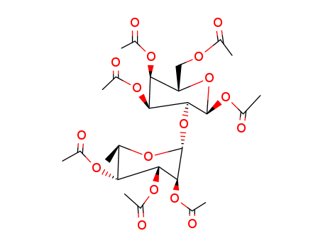 D-Glucopyranose,2-O-(2,3,4-tri-O-acetyl-6-deoxy-a-L-mannopyranosyl)-, tetraacetate (9CI)