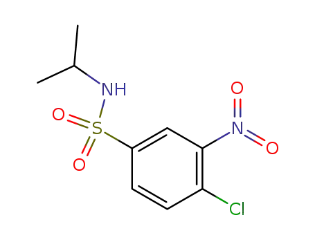 Molecular Structure of 96-59-3 (4-chloro-N-isopropyl-3-nitrobenzenesulphonamide)