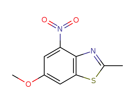 Molecular Structure of 796073-49-9 (Benzothiazole, 6-methoxy-2-methyl-4-nitro- (4CI))