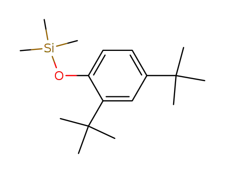 Molecular Structure of 53925-65-8 (Silane, [2,4-bis(1,1-dimethylethyl)phenoxy]trimethyl-)