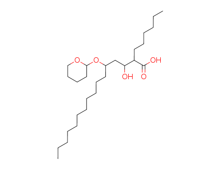 2-Hexyl-3-hydroxy-5-[(tetrahydro-2H-pyran-2-yl)oxy]-hexadecanoic Acid