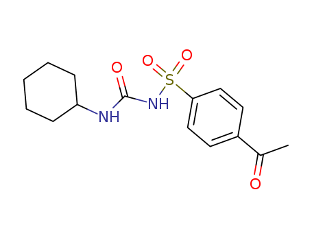 Benzenesulfonamide,4-acetyl-N-[(cyclohexylamino)carbonyl]-(968-81-0)