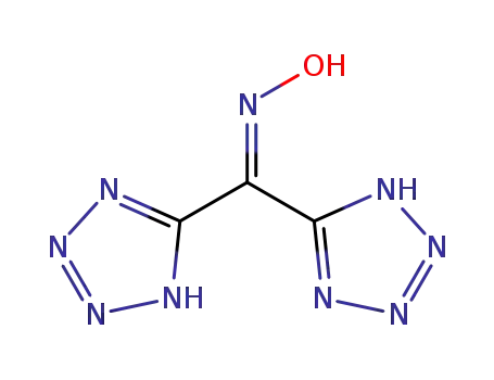 Molecular Structure of 1497265-48-1 (bis(1H-tetrazol-5-yl)methanone oxime)