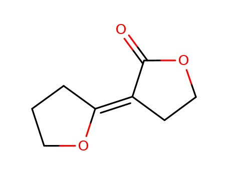 Molecular Structure of 107825-25-2 (2(3H)-Furanone, 3-(dihydro-2(3H)-furanylidene)dihydro-, (3E)-)