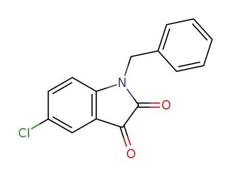 Molecular Structure of 26960-68-9 (1-benzyl-5-chloroisatin)