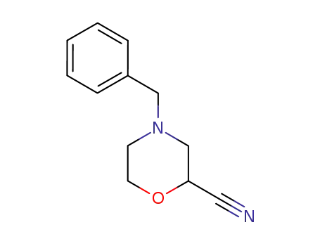 Molecular Structure of 147767-51-9 (4-benzyl-2-cyanomorpholine)