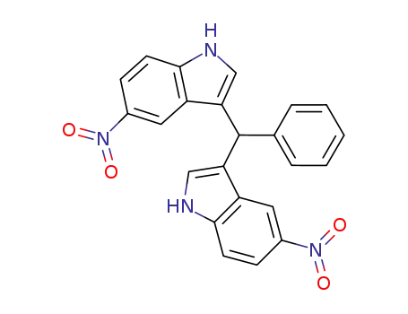 Molecular Structure of 1173883-99-2 (3,3'-(phenylmethylene)bis-(5-nitro-1H-indole))