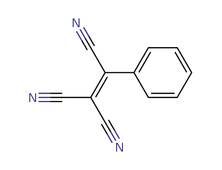Molecular Structure of 4364-80-1 (2-phenylethene-1,1,2-tricarbonitrile)
