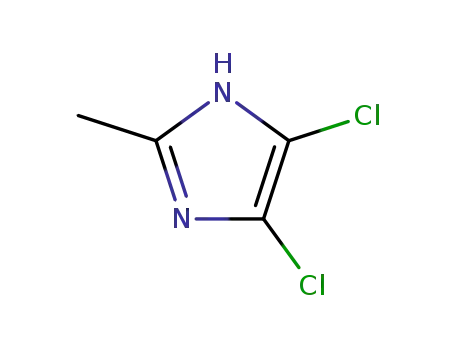 Molecular Structure of 15965-33-0 (4,5-DICHLORO-2-METHYLIMIDAZOLE)