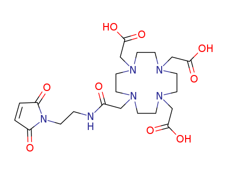 1006711-90-5,2,2',2''-(10-(2-((2-(2,5-dioxo-2,5-dihydro-1H-pyrrol-1-yl)ethyl)amino)-2-oxoethyl)-1,4,7,10-tetraazacyclododecane-1,4,7-triyl)triacetic acid,2,2',2''-(10-(2-((2-(2,5-dioxo-2,5-dihydro-1H-pyrrol-1-yl)ethyl)amino)-2-oxoethyl)-1,4,7,10-tetraazacyclododecane-1,4,7-triyl)triacetic acid
