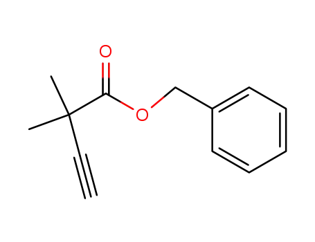 Molecular Structure of 204588-77-2 (2,2-DIMETHYL-BUT-3-YNOIC ACID BENZYL ESTER)