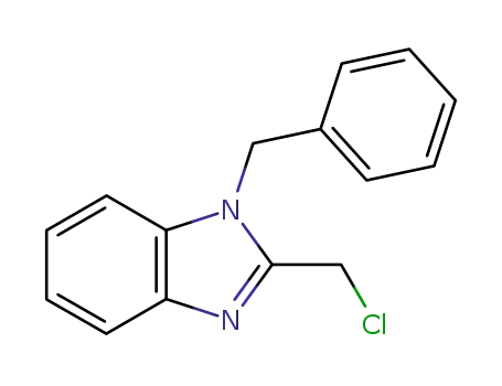 Molecular Structure of 7192-00-9 (1-BENZYL-2-CHLOROMETHYL-1H-BENZOIMIDAZOLE)