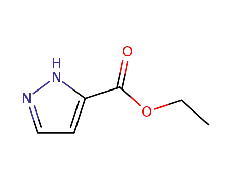 Molecular Structure of 21056-77-9 (ethyl 1H-pyrazole-5(3)-carboxylate)