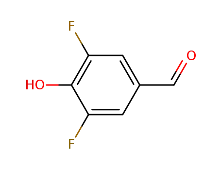 Molecular Structure of 118276-06-5 (3,5-Difluoro-4-hydroxybenzaldehyde)
