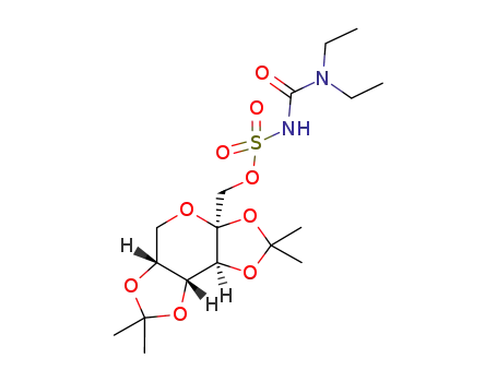 Molecular Structure of 876403-98-4 (N-[(diethylamino)carbonyl]-2,3:4,5-bis-O-(1-methylethylidene)-β-D-fructopyranose sulfamate)