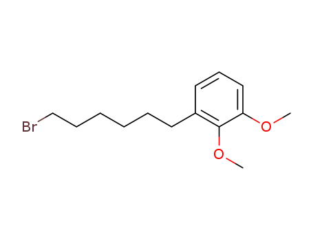 Molecular Structure of 123014-42-6 (1-(6-bromohexyl)-2,3-dimethoxybenzene)