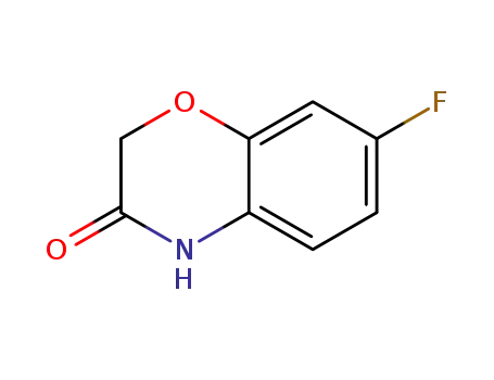 Molecular Structure of 103361-99-5 (7-Fluoro-2H-1,4-benzoxazin-3(4H)-one)